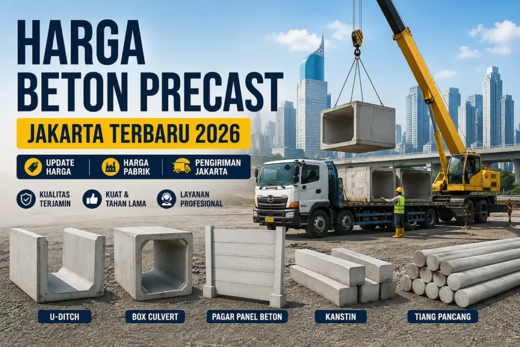Ilustrasi Harga Beton Precast Jakarta Terbaru 2026